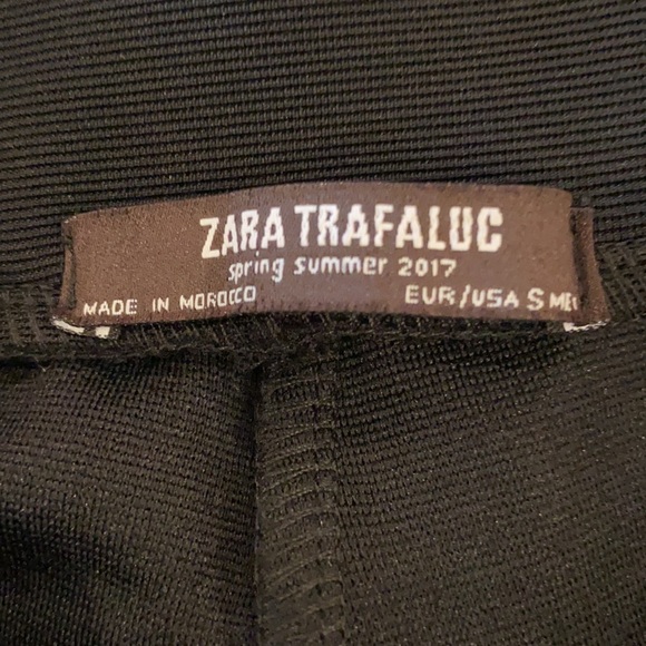 NWOT Zara Black Ruffle Front Skinny Pants - Picture 10 of 11